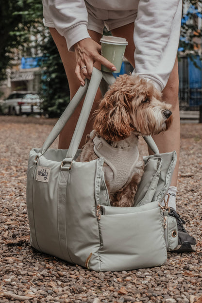 By Teddy The Puffer Carrier Matcha - Hundetragetasche