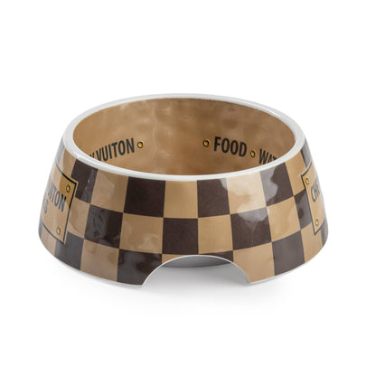 Haute Diggity Chewy Vuitton dog bowl