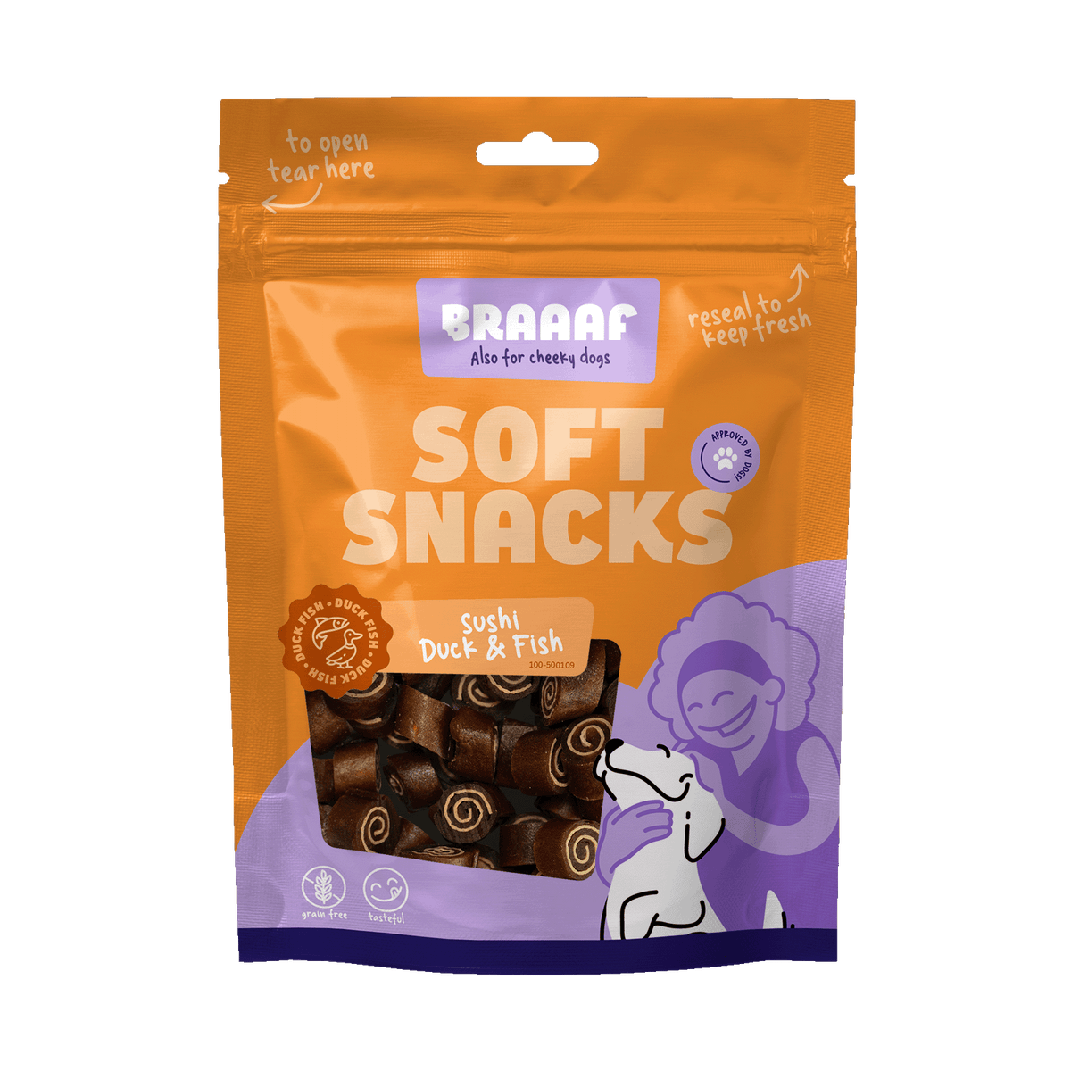 Braaaf Soft Snack Sushi Ente + Fisch