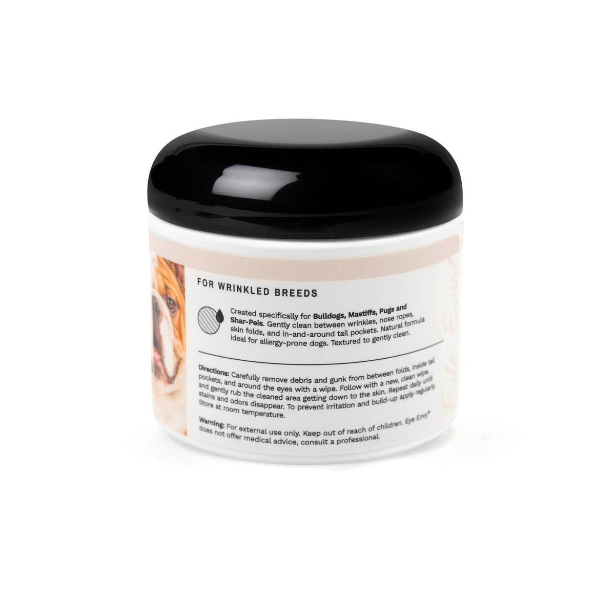 Eye Envy Anti-Wrinkle Wet Wipes for Bulldog Dogs