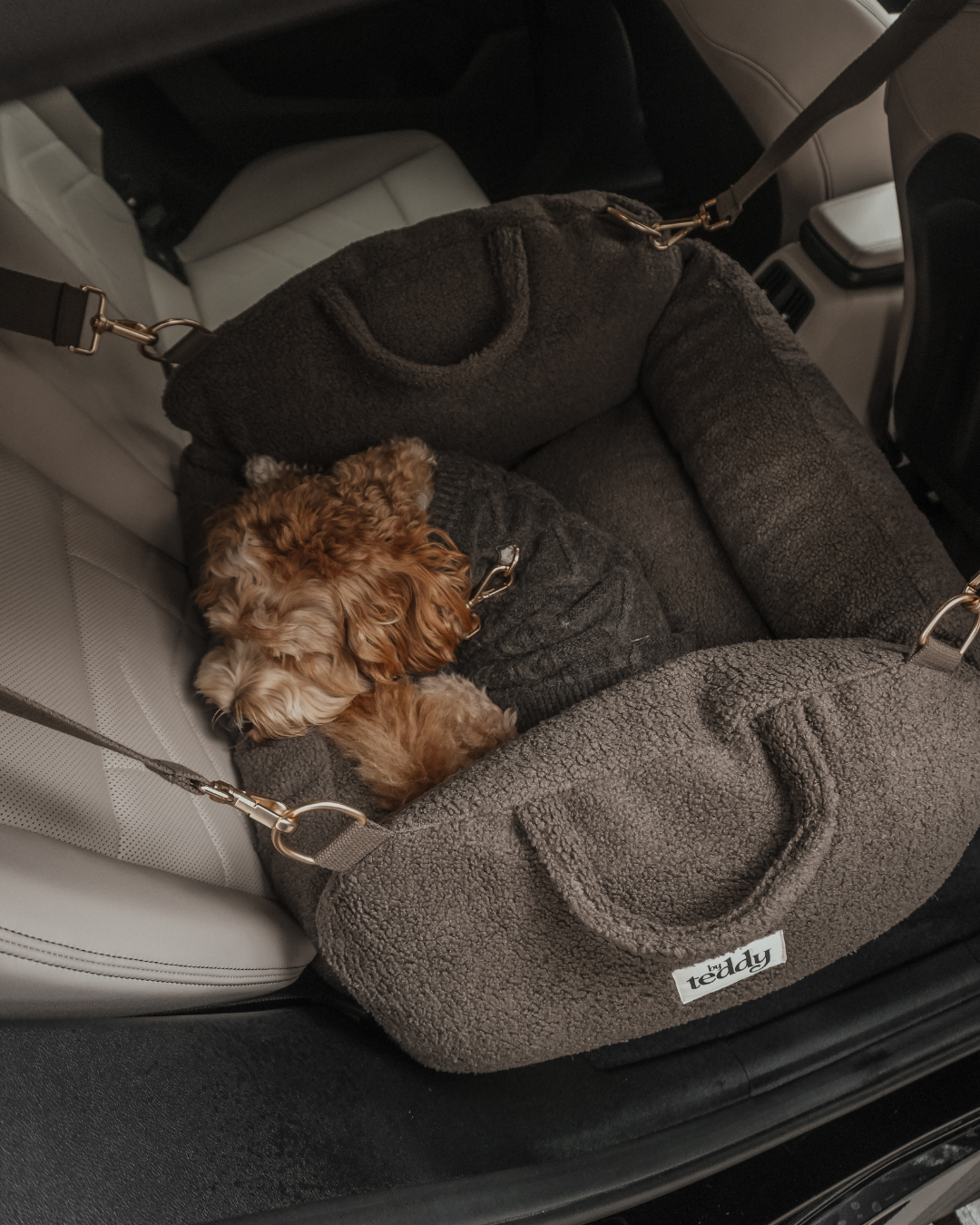 ByTeddy braune Cosy 3-in-1-Trage, Autositz und Schlafplatz