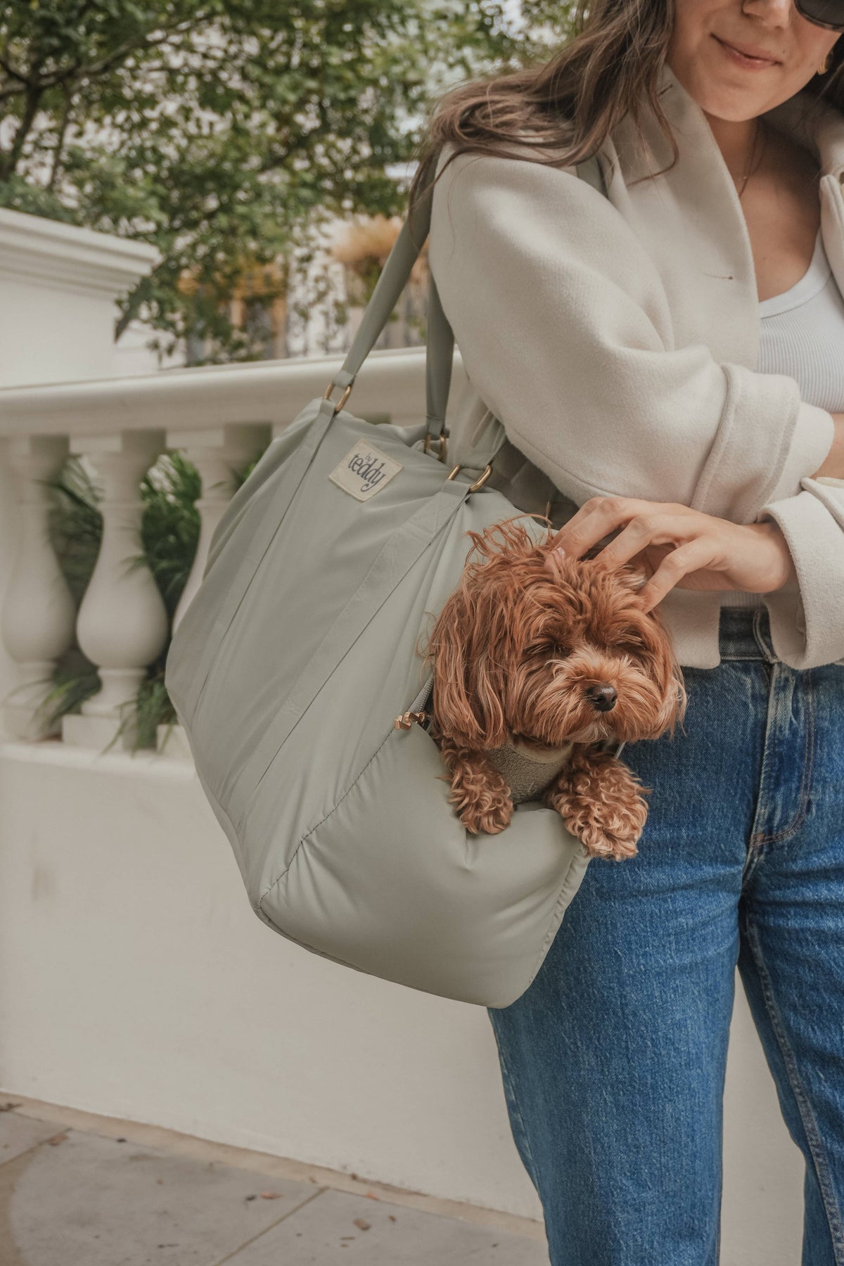 By Teddy The Puffer Carrier Matcha - Hundetragetasche