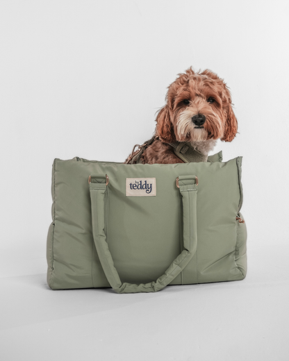 By Teddy The Puffer Carrier Matcha - Hundetragetasche