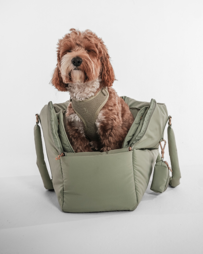 By Teddy The Puffer Carrier Matcha - Hundetragetasche