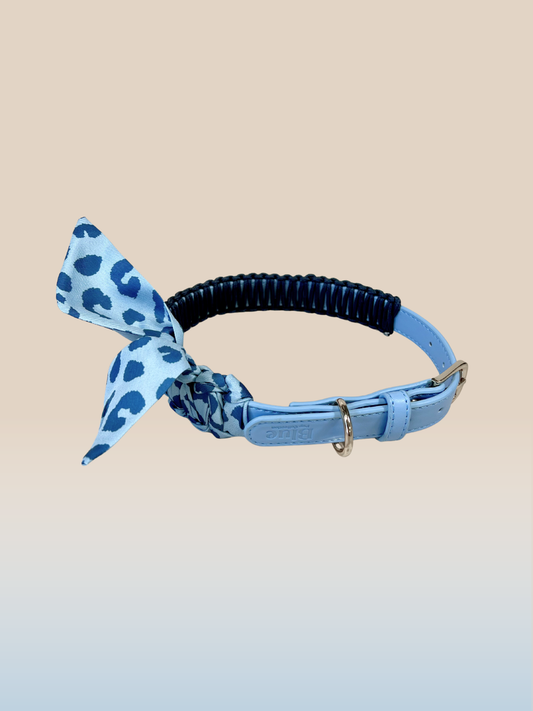Blue Pup Hundehalsband mit geflochtenem Tuch