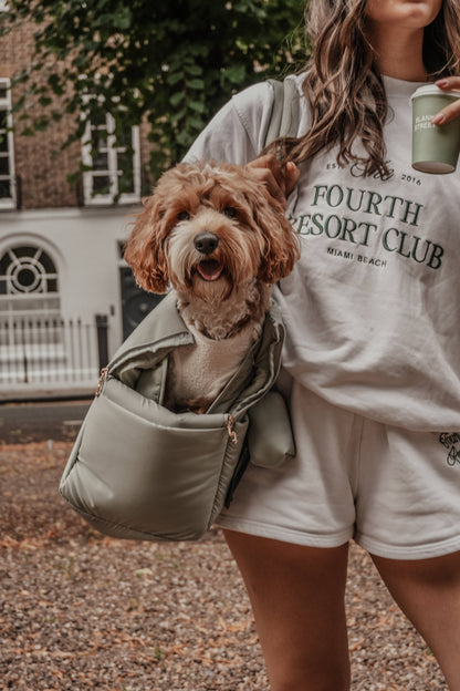 By Teddy The Puffer Carrier Matcha - Hundetragetasche
