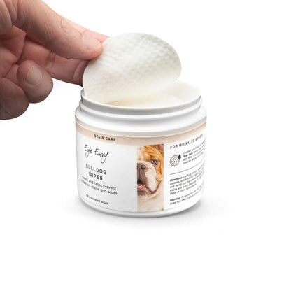 Eye Envy Anti-Wrinkle Wet Wipes for Bulldog Dogs