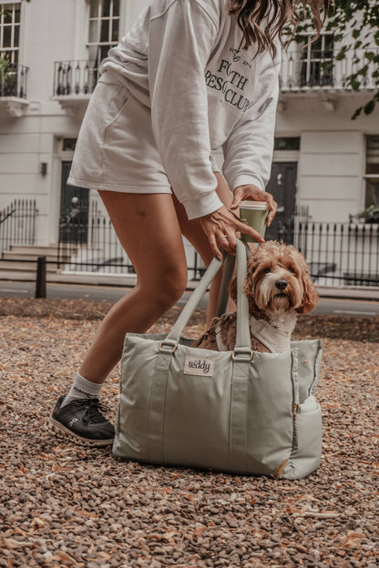 By Teddy The Puffer Carrier Matcha - Hundetragetasche