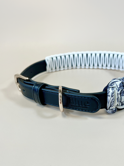 Blue Pup Hundehalsband mit geflochtenem Tuch