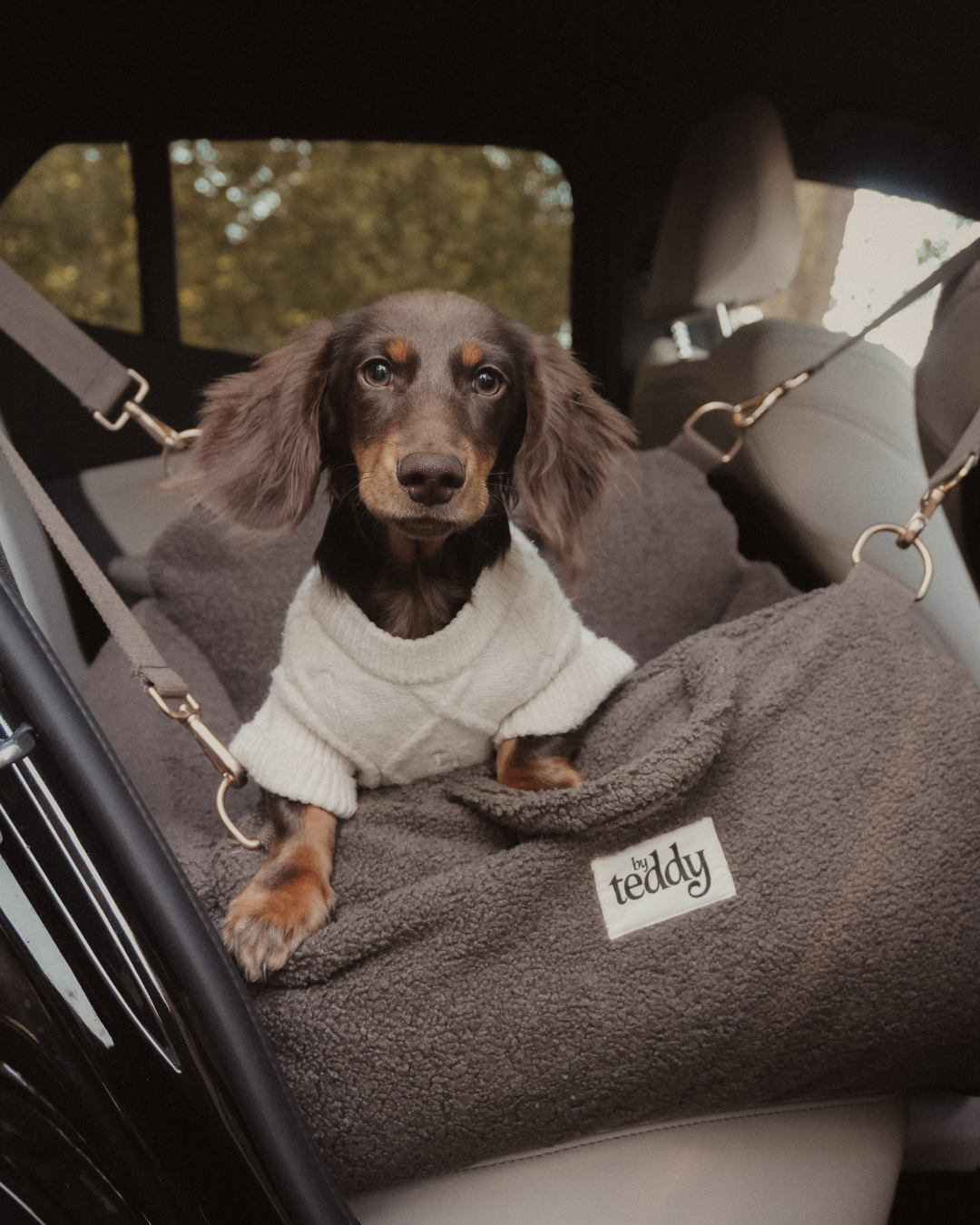 ByTeddy braune Cosy 3-in-1-Trage, Autositz und Schlafplatz