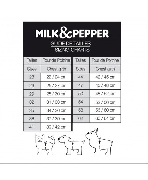Milk and pepper Nautic Hundegeschirr